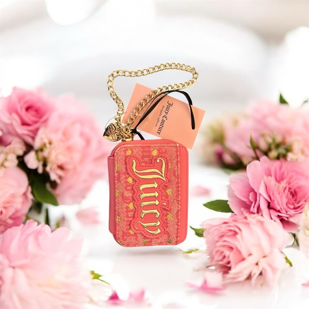 Juicy Couture Pink and Gold Mini Bag purse wallet